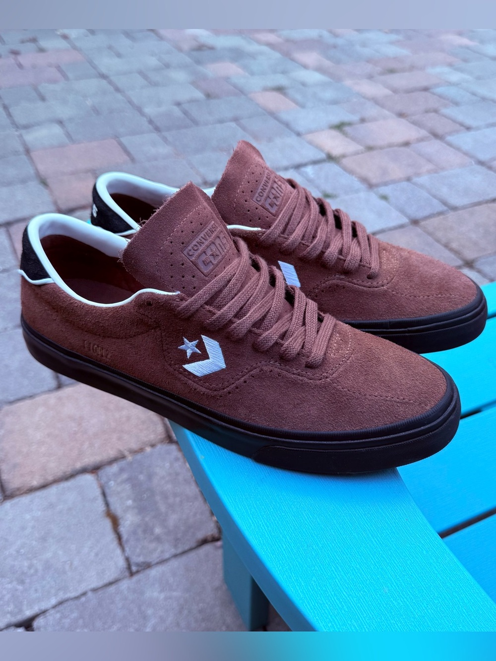 Mens Converse Louie Lopez Pro OX Skateboard Shoes Brown/Black/White US Size 9.5